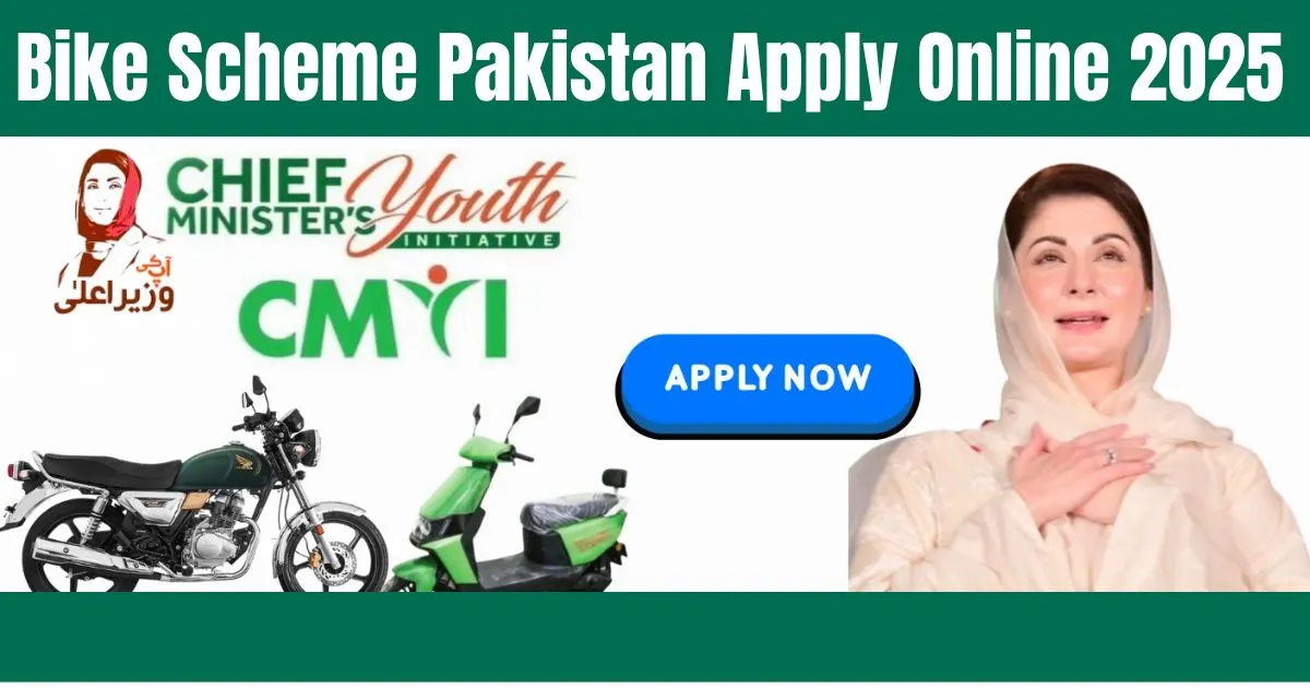 Bike Scheme Pakistan Apply Online 2025, Pakistan electric bike scheme, student bike scheme 2025, CM Punjab bike scheme, e-bike registration online Pakistan, government bike scheme 2025, Pakistan green transport initiative, women bike scheme Pakistan, low-income family bike scheme, youth empowerment Pakistan,