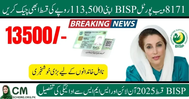 8171 web portal 2025 check online 13500, BISP 8171 portal 2025 payment status check, how to check BISP 13500 online through 8171 portal, Benazir Income Support 8171 web portal 2025 update, 8171 online CNIC verification for Rs.13500 payment, BISP 8171 October 2025 phase 3 payment check, 8171 Web Portal 2025 Check Online 13500