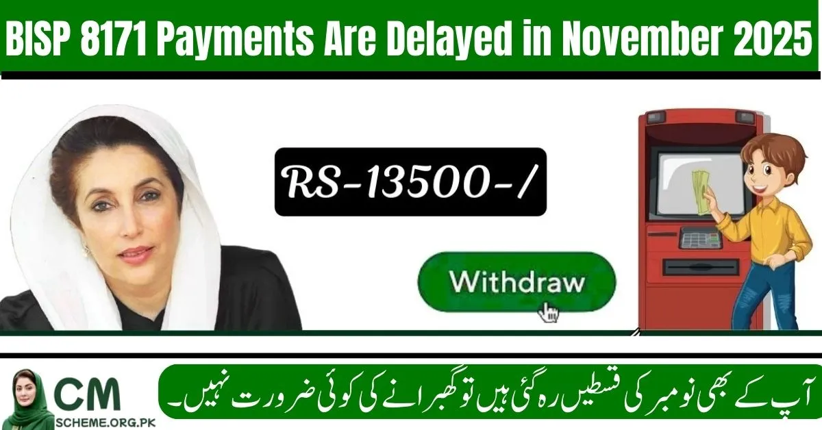 BISP 8171 payments are delayed in November 2025 update image, Beneficiaries checking BISP 8171 payments are delayed in November 2025, BISP 8171 payments are delayed in November 2025 due to verification checks, System issues causing BISP 8171 payments are delayed in November 2025,