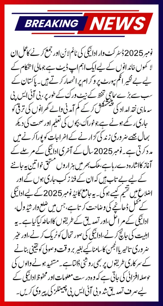 Beneficiaries checking BISP Payment Phase 2 November status online,

BISP Payment Phase 2 November verification at bank counters,

Crowd-free BISP Payment Phase 2 November distribution camps,

Eligible families receiving BISP Payment Phase 2 November funds,