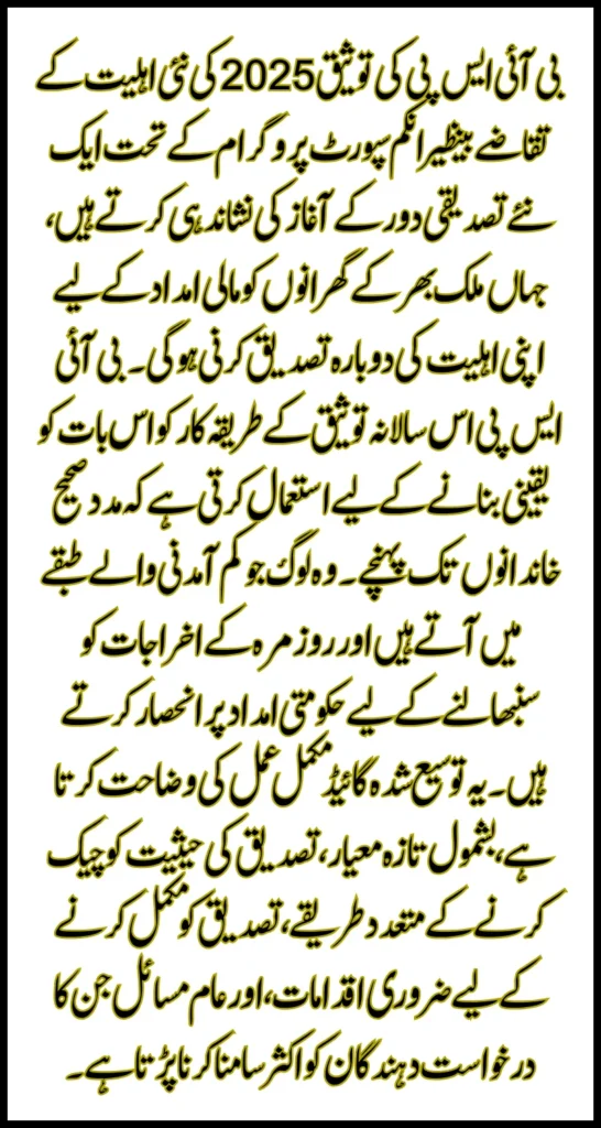 BISP Validation 2025 CNIC verification process,8171 Validation Portal 2025 eligibility check,BISP 2025 payment verification and beneficiary status,BISP Validation 2025 online registration and updates,