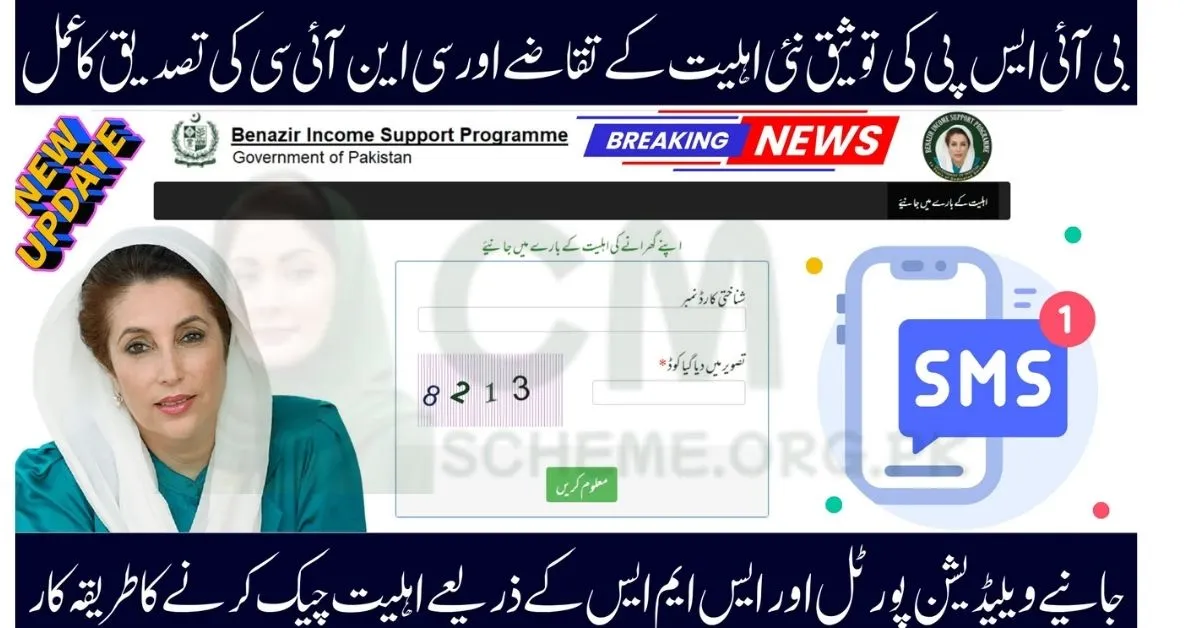 BISP CNIC verification 2025 online portal guide,BISP 2025 eligibility confirmation via 8171 SMS,